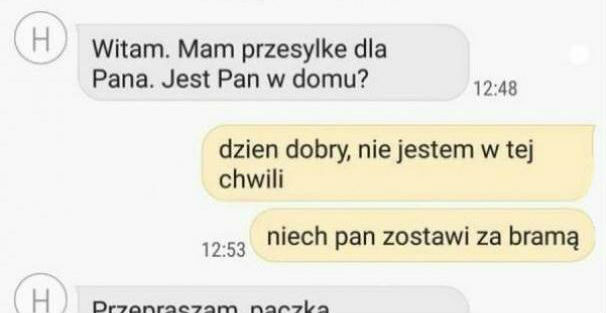 Najsilniejszy kurier ever :D
