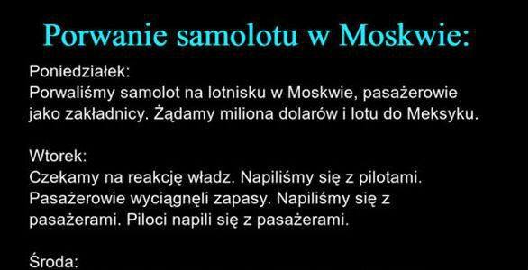 Porwanie samolotu w Moskwie :D