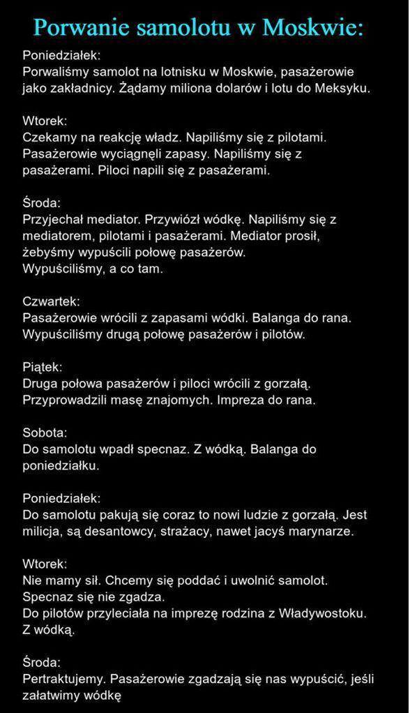 Porwanie samolotu w Moskwie :D