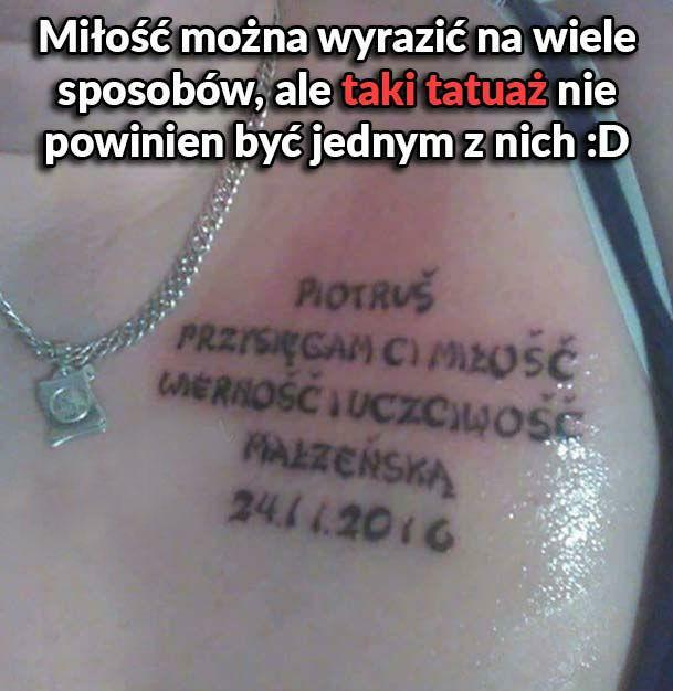 Taki tatuaż to nie jest najlepszy pomysł