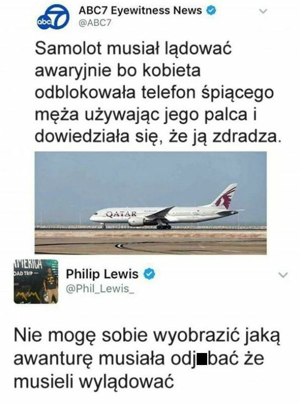 Awantura w samolocie