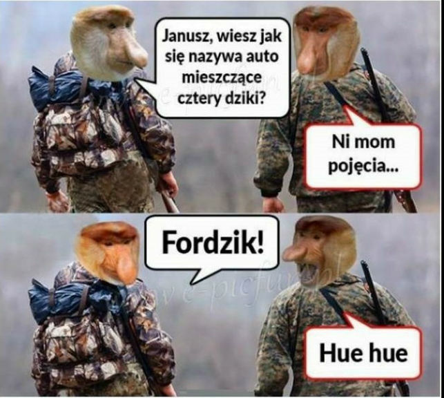 Janusz na polowaniu