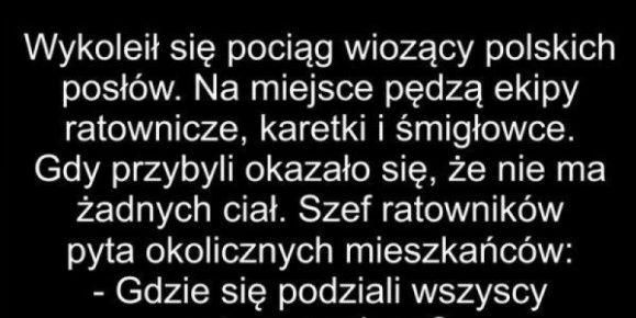 Pociąg z politykami :D