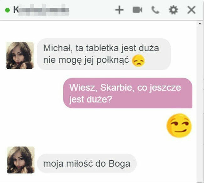 Szacunek dla tej dziewczyny za ripostę :D