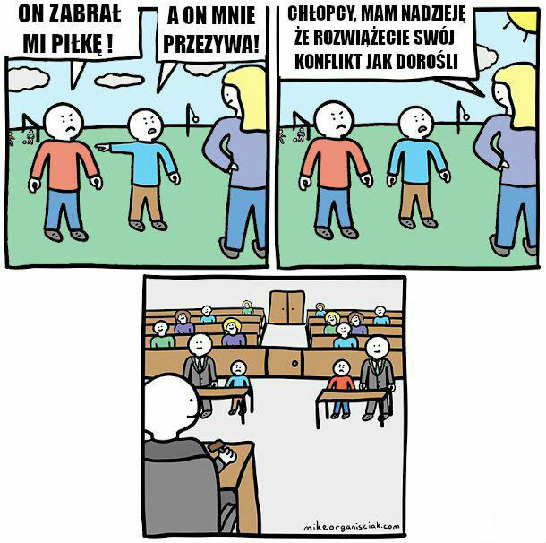 Tak dorośli rozwiązują konflikty