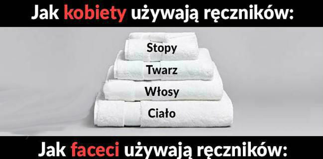Tak faceci używają ręczników :D