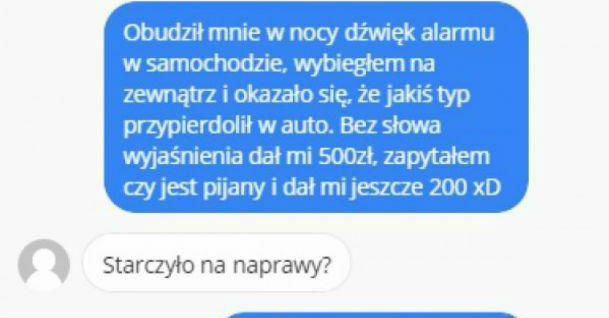 Wypadek w środku nocy