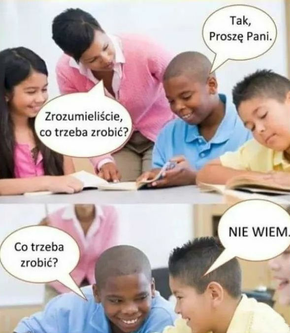 Typowa sytuacja w szkole