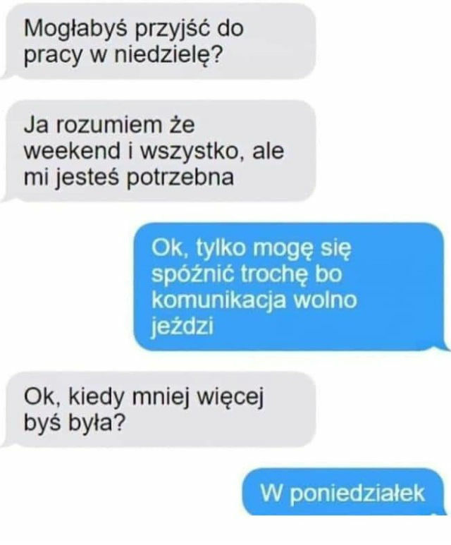Kiedy szef prosi