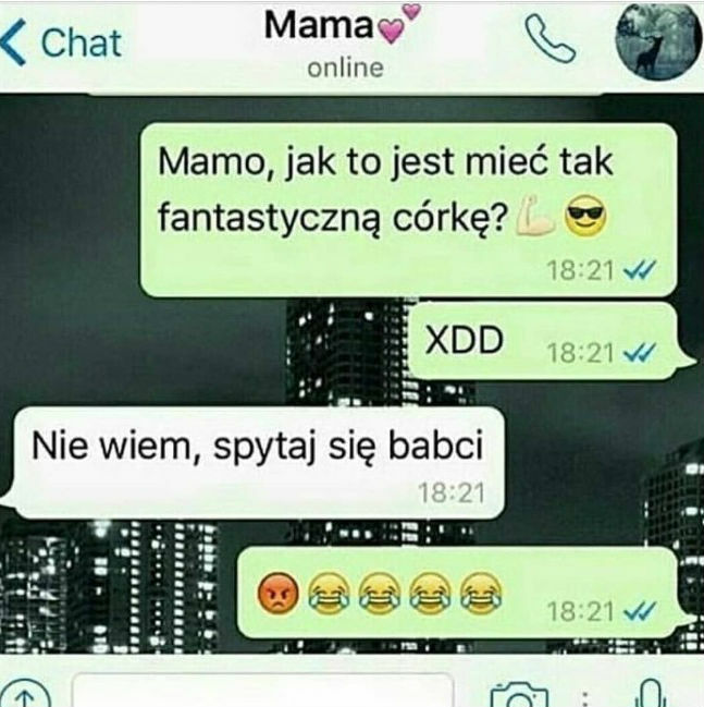 Rozmowa z mamą