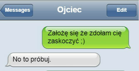 Rozmowa z ojcem