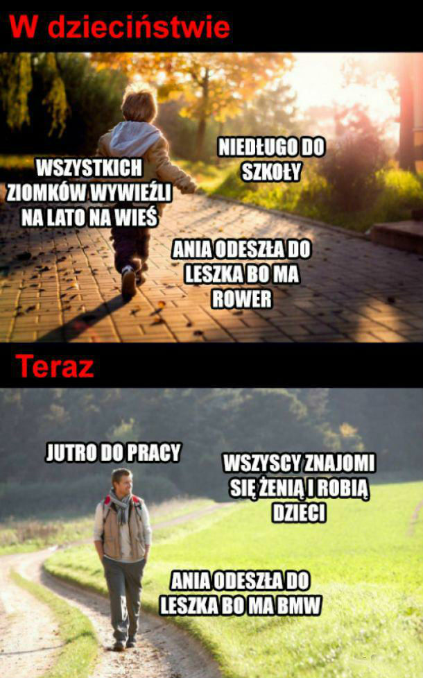 Kiedyś to były problemy :D