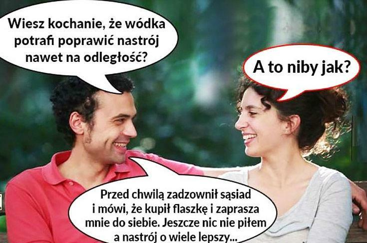 Wódka poprawia nastrój nawet na odległość