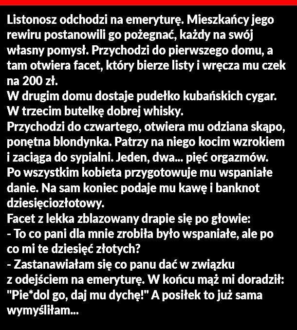 Pożegnanie listonosza