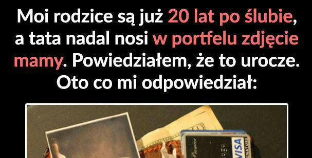 Wzruszająca odpowiedź męża. Prawie :P