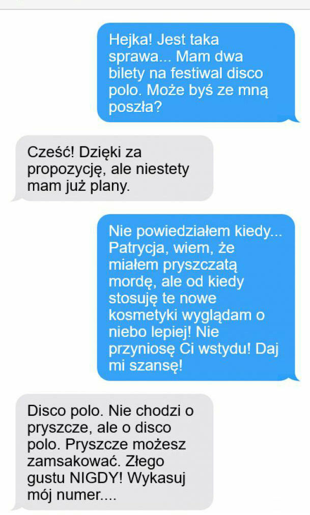 Zaproszenie na festiwal disco-polo. Ale pocisnęła!