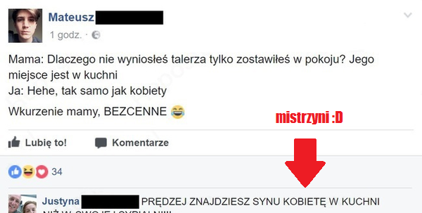 Błyskawiczna riposta mamusi