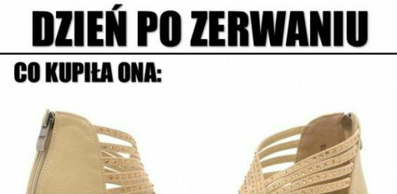 Dzień po zerwaniu. Co kupiła ona vs co kupił on :D