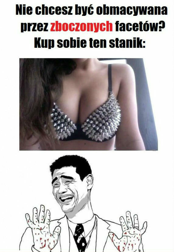 Stanik niczym zbroja :D