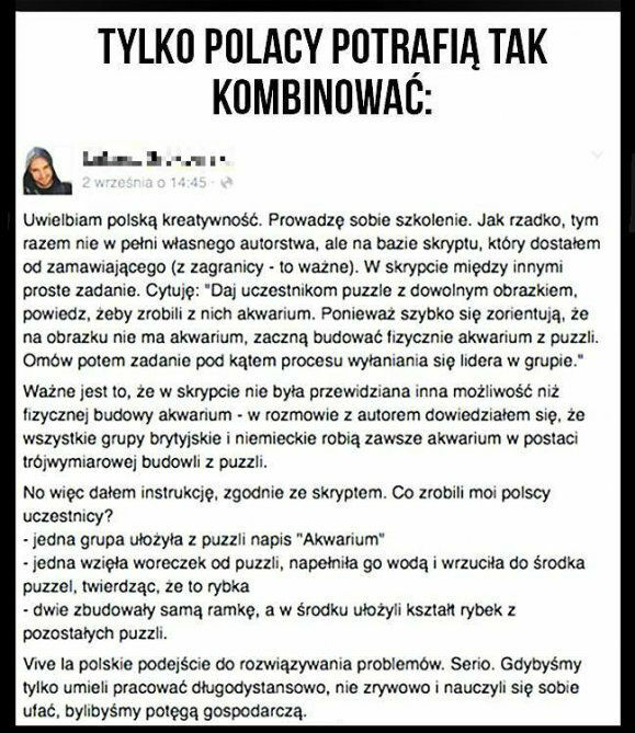 Tylko Polacy potrafią tak kombinować :D