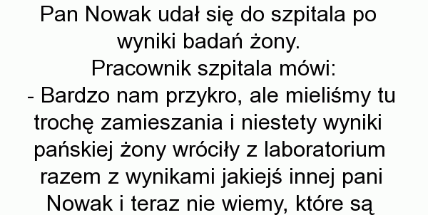 Zamieszanie w szpitalu