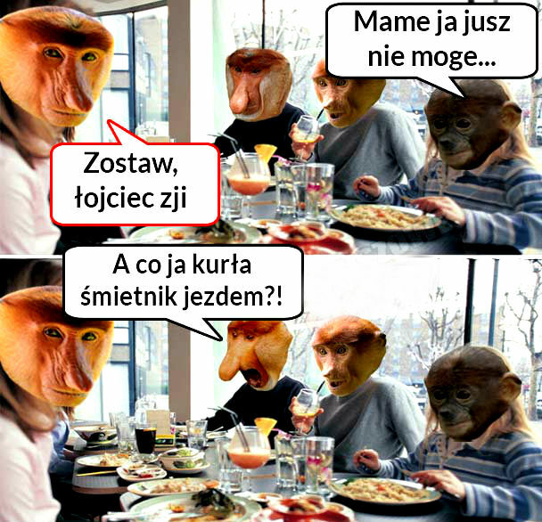 Janusz zje :D