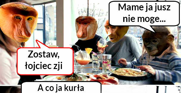 Janusz zje :D
