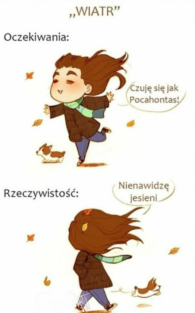 W końcu jesień za oknem