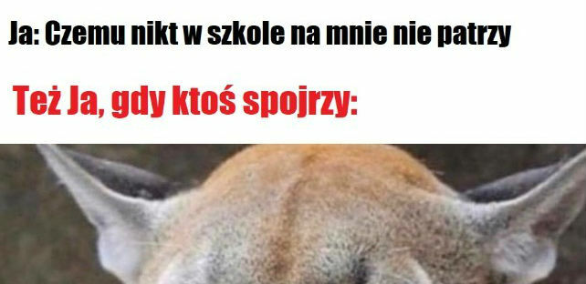 Taka sytuacja w szkole