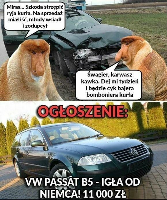 Poirytowany Janusz