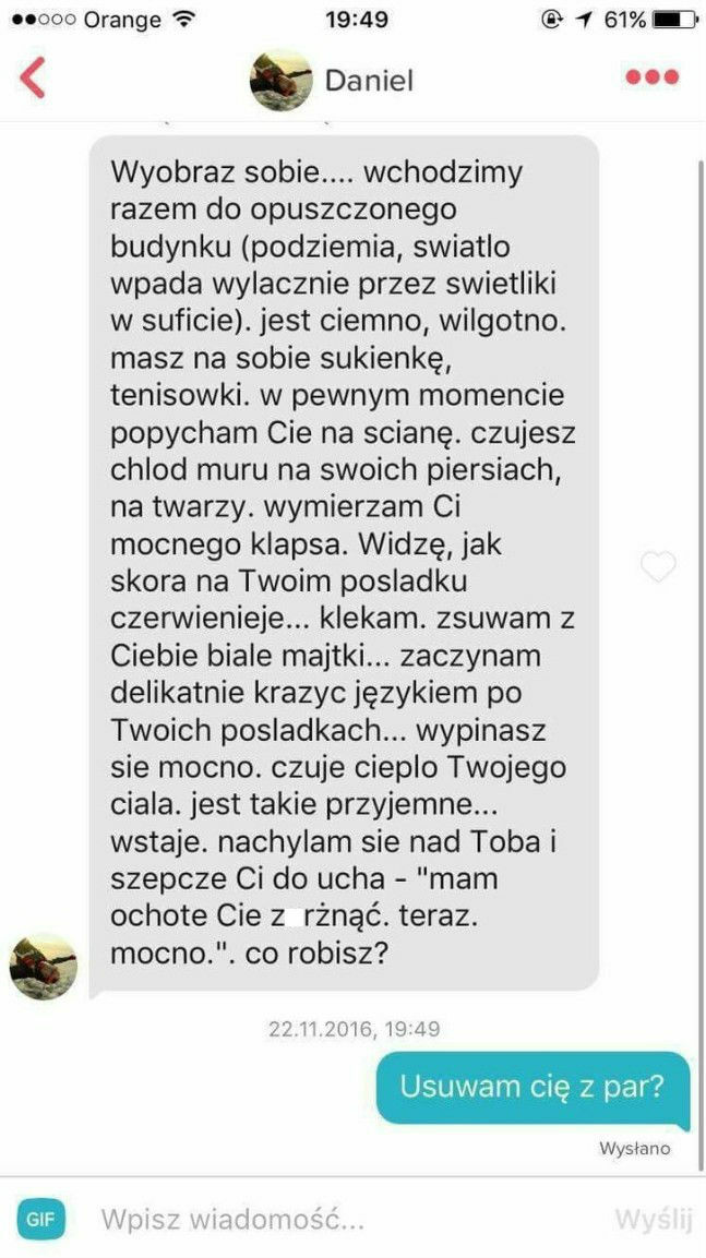 Rozmowa na Tinderze