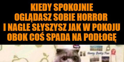 Oglądanie horrorów takie jest :D