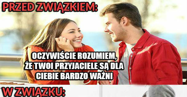 Przed związkiem vs w trakcie