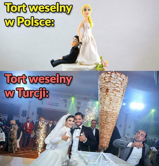 Tort weselny w Polsce vs w Turcji :D