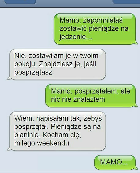 Rozmowa matki z synem
