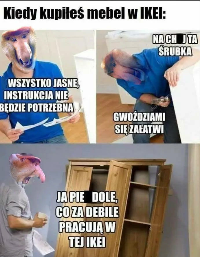 Tak się kończy kupowanie mebli w IKEI :D