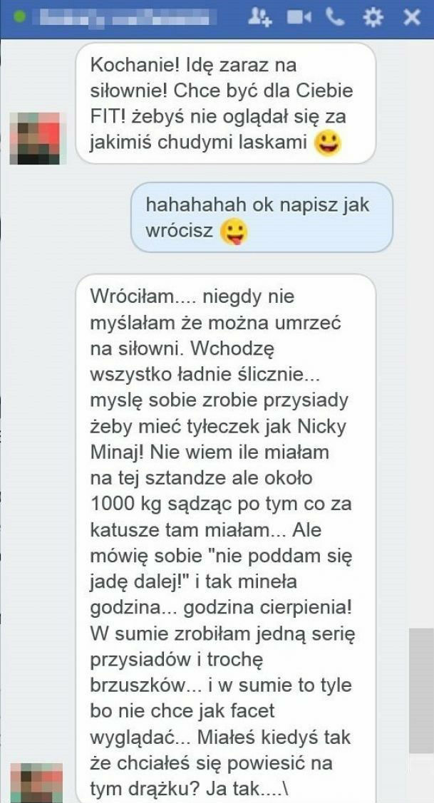 Wrażenie z siłowni :D