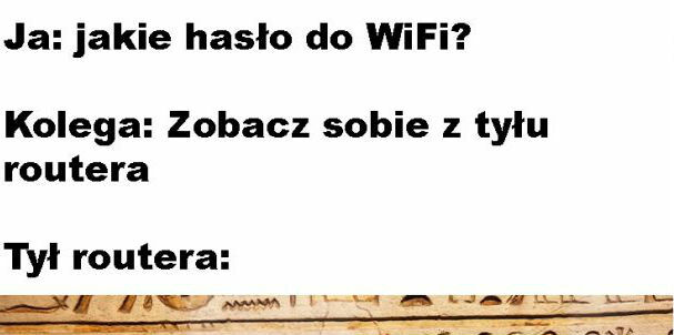 Hasło do WiFi
