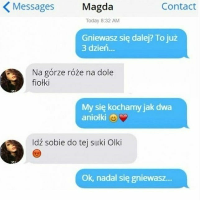 Ktoś tu się gniewa