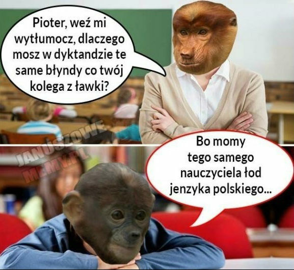 Szczery uczeń!