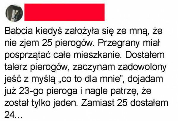 Babcia wie jak wygrać zakład :D 