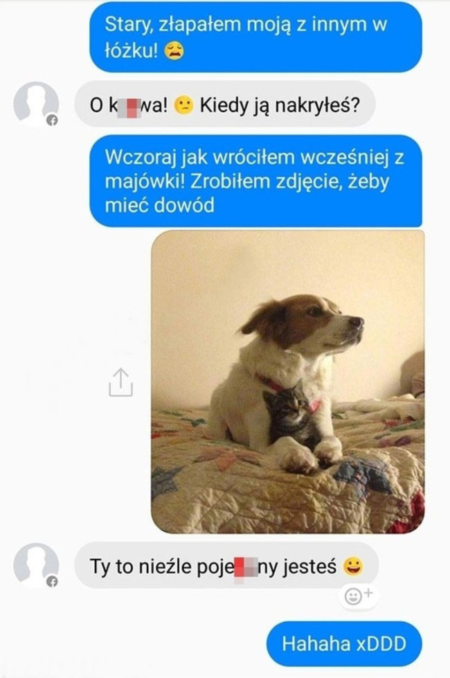 Przyłapana na zdradzie