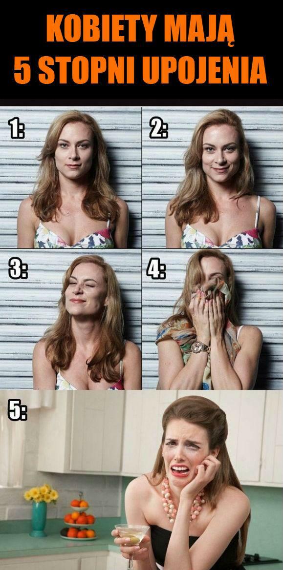 5 stopni upojenia
