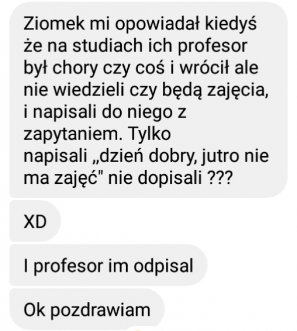 Pytanie do wykładowcy :D