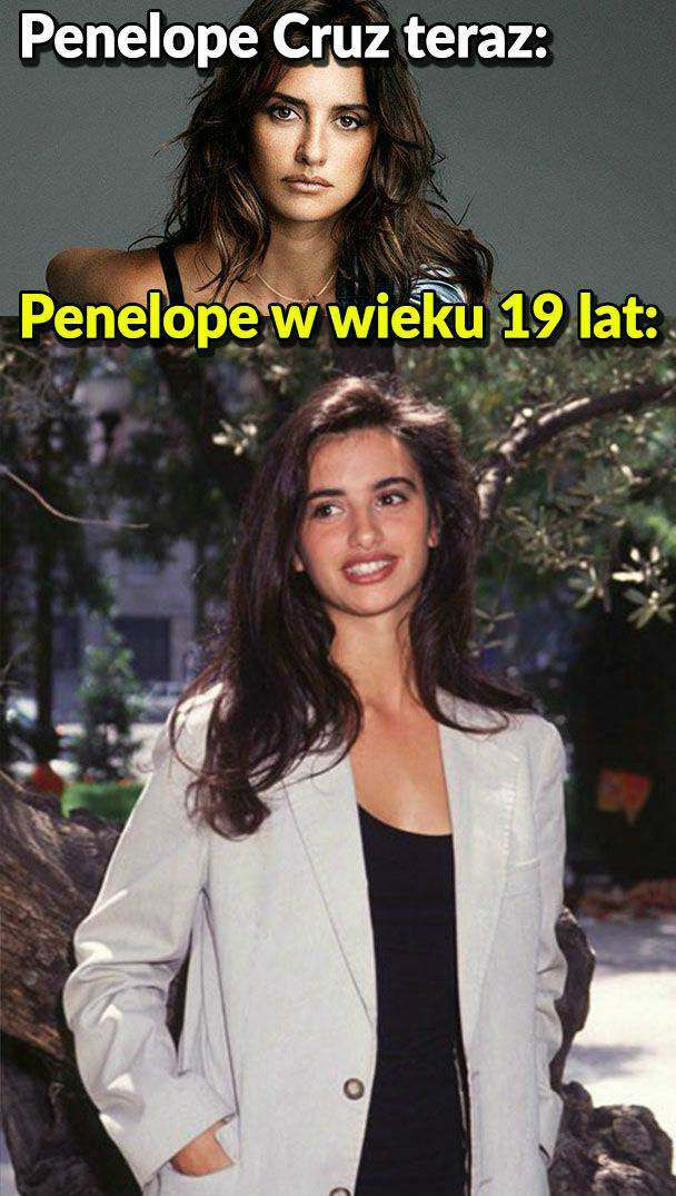 Penelope Cruz kiedyś i dziś