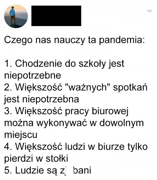 Tego nas nauczy pandemia