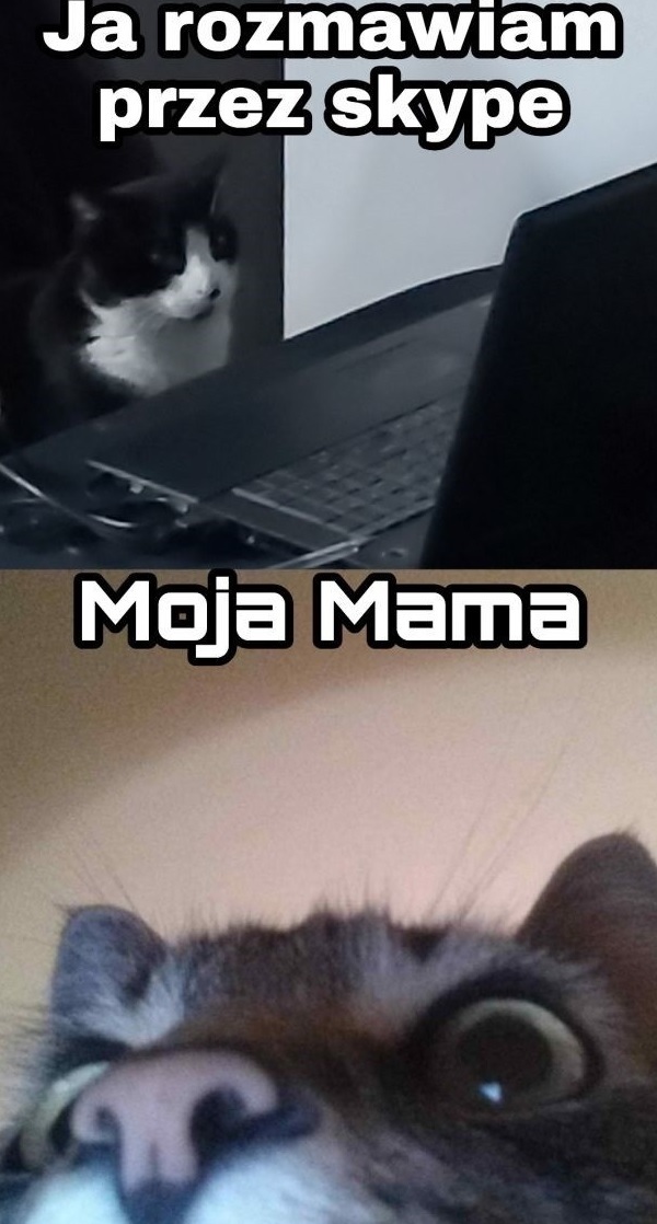Rozmowa z mamą przez skype :D