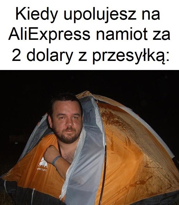 Namiot z Alliexpress