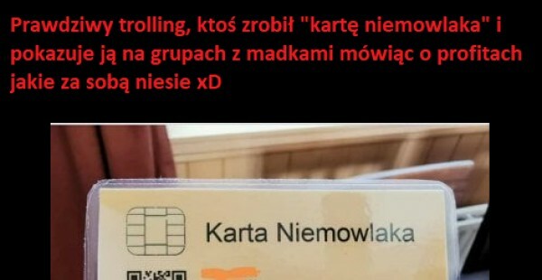 Karta niemowlaka :D