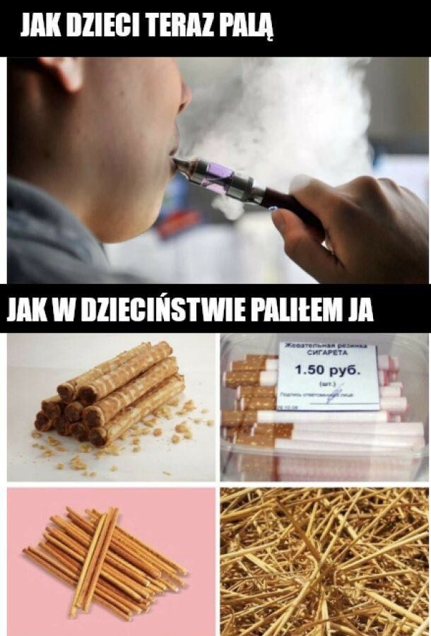 Palące dzieciaki kiedyś i dziś